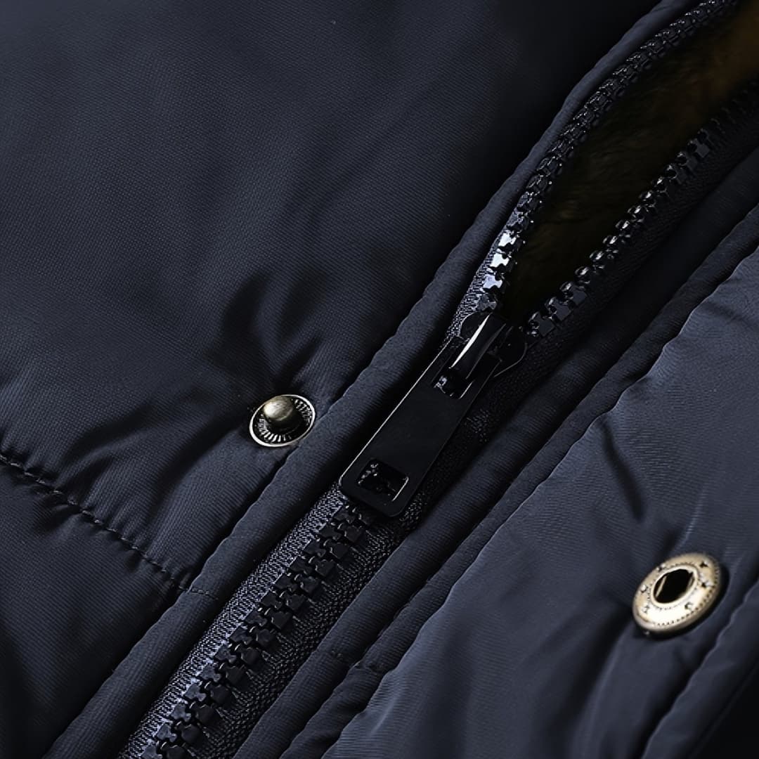 Colin - Varm hettegenser med glidelås i fleece for menn