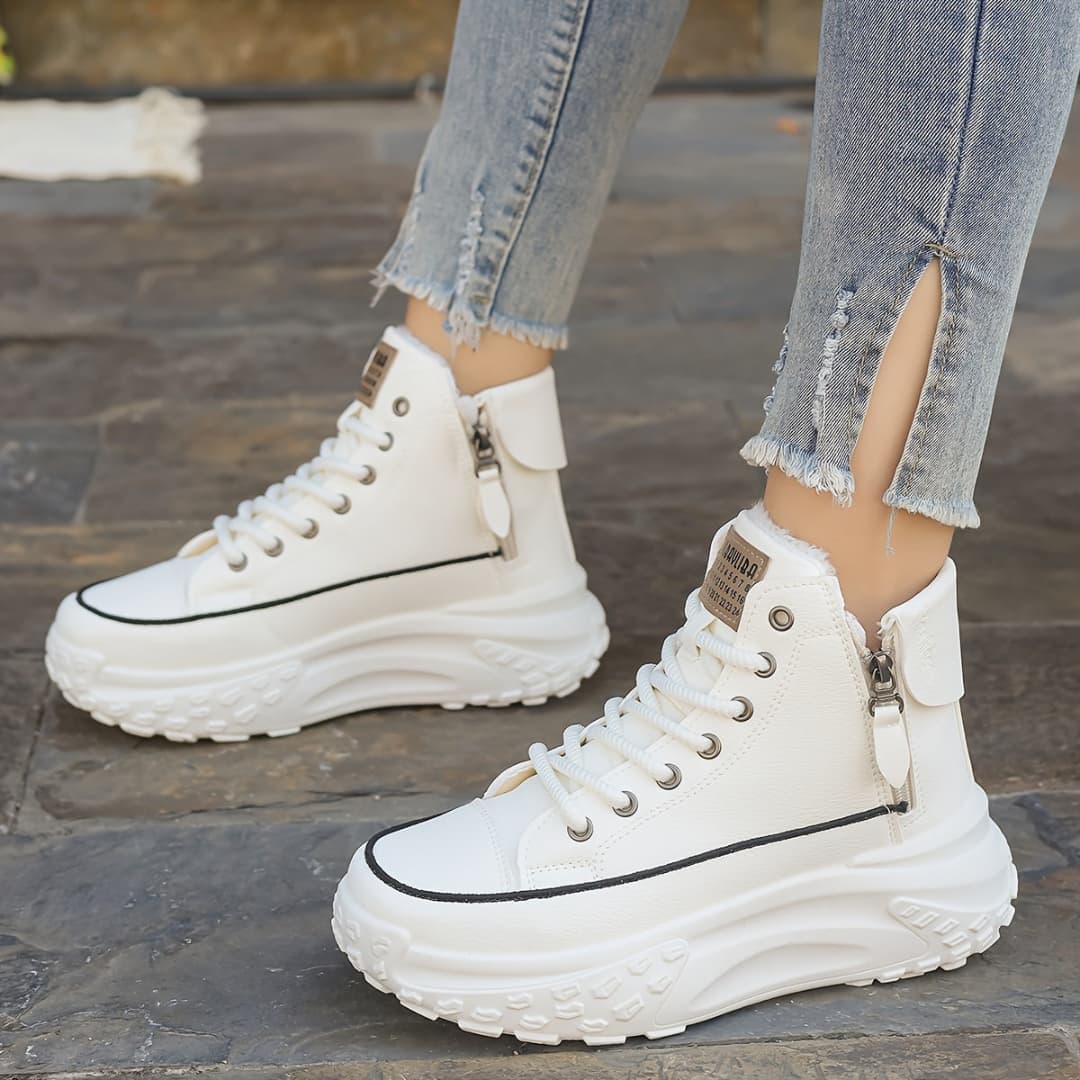 Women's High Winter Sneakers Warm Comfort Style