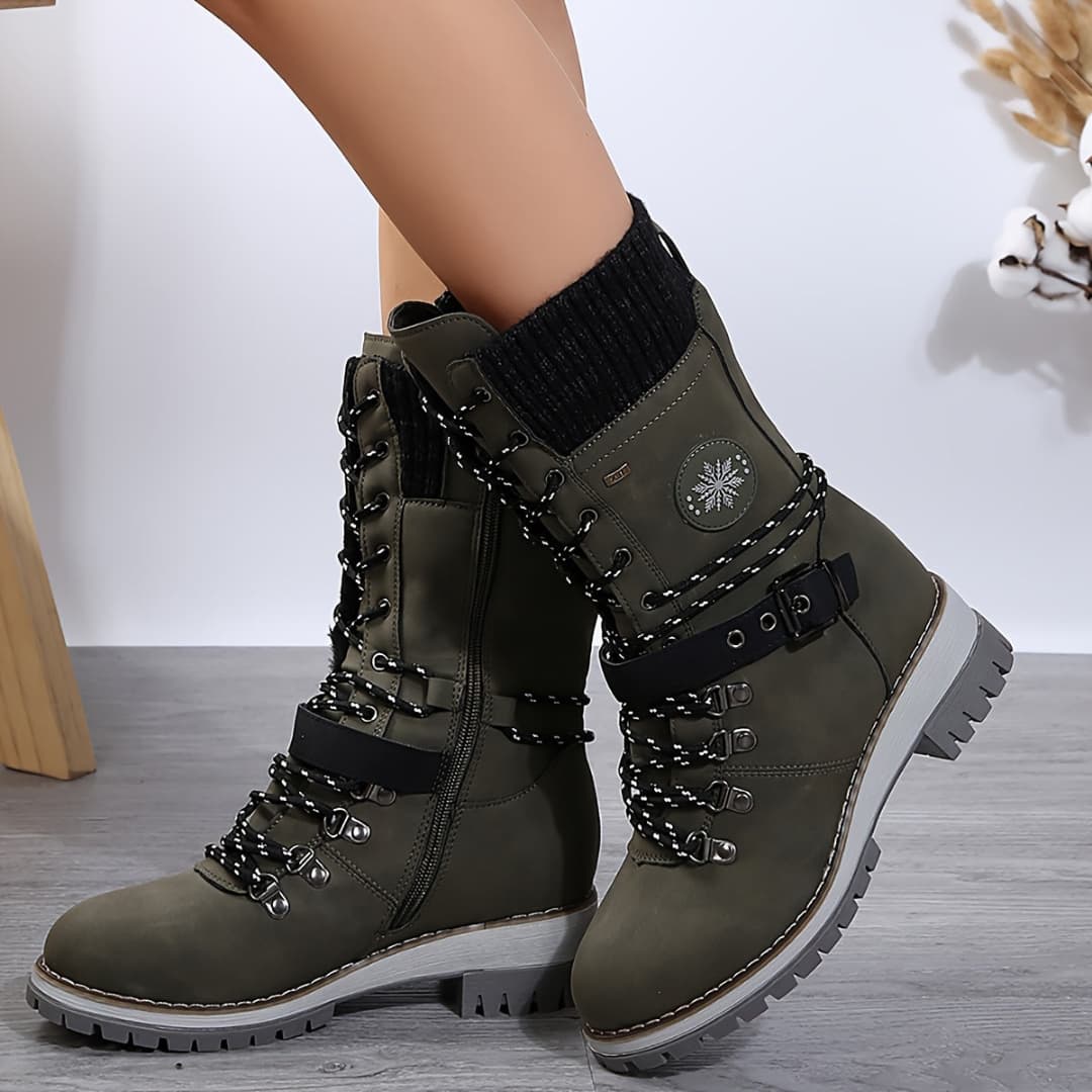 Women's Winter Boots with Mid-Calf Stylish Functional Design