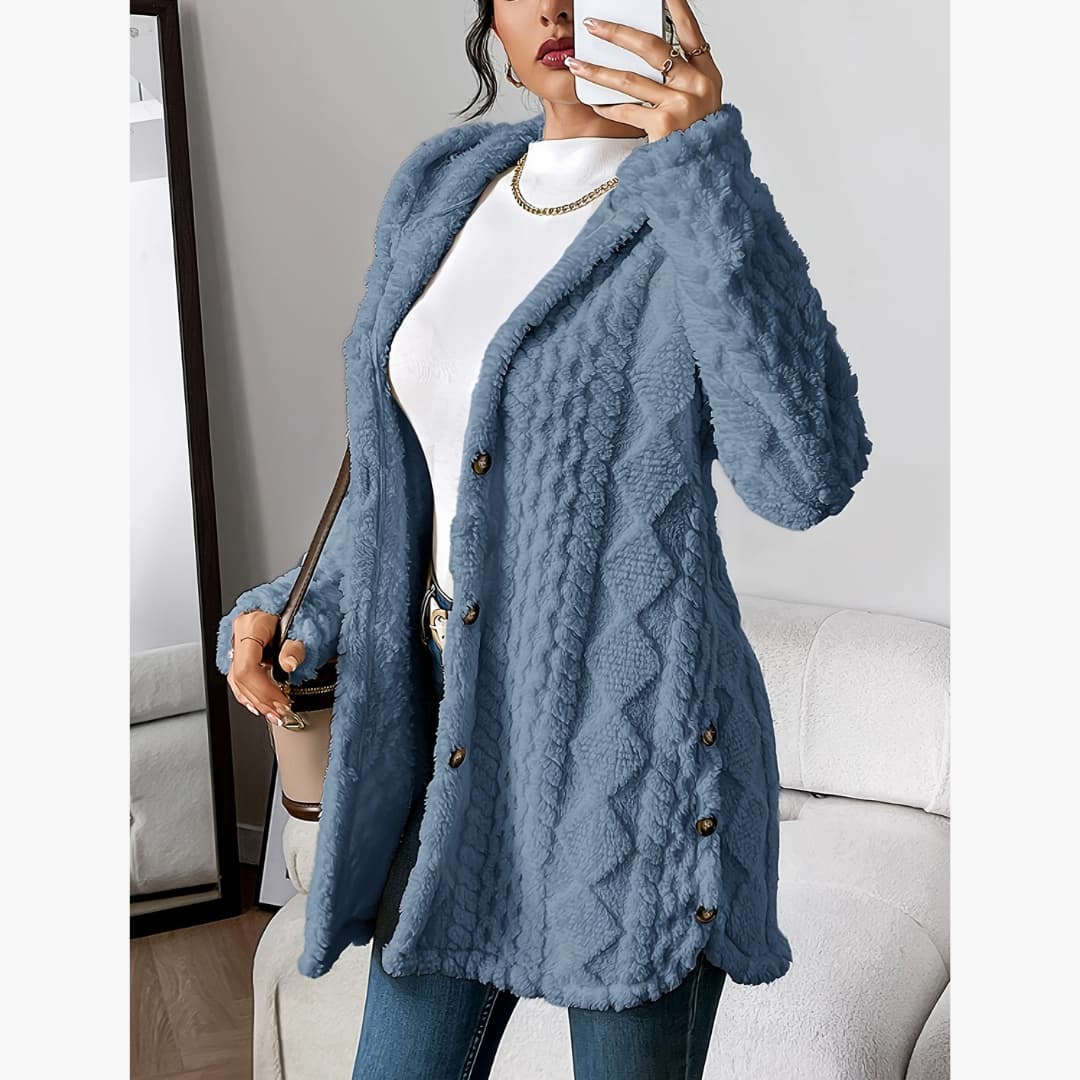 Edith - Cozy hoodie with teddy sweater for women
