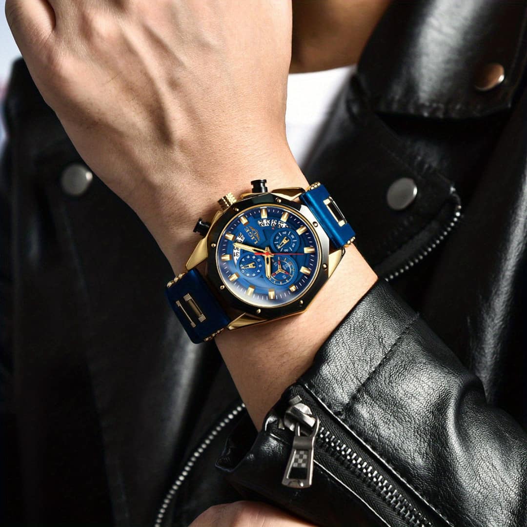 Lige luxury quartz watch for men waterproof and stylish