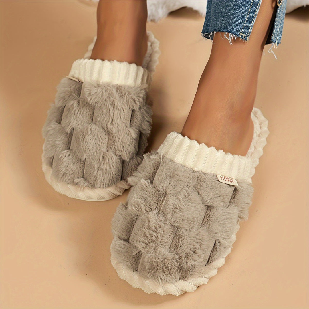 Winter Slippers with Closed Toe Soft and Warm Comfort