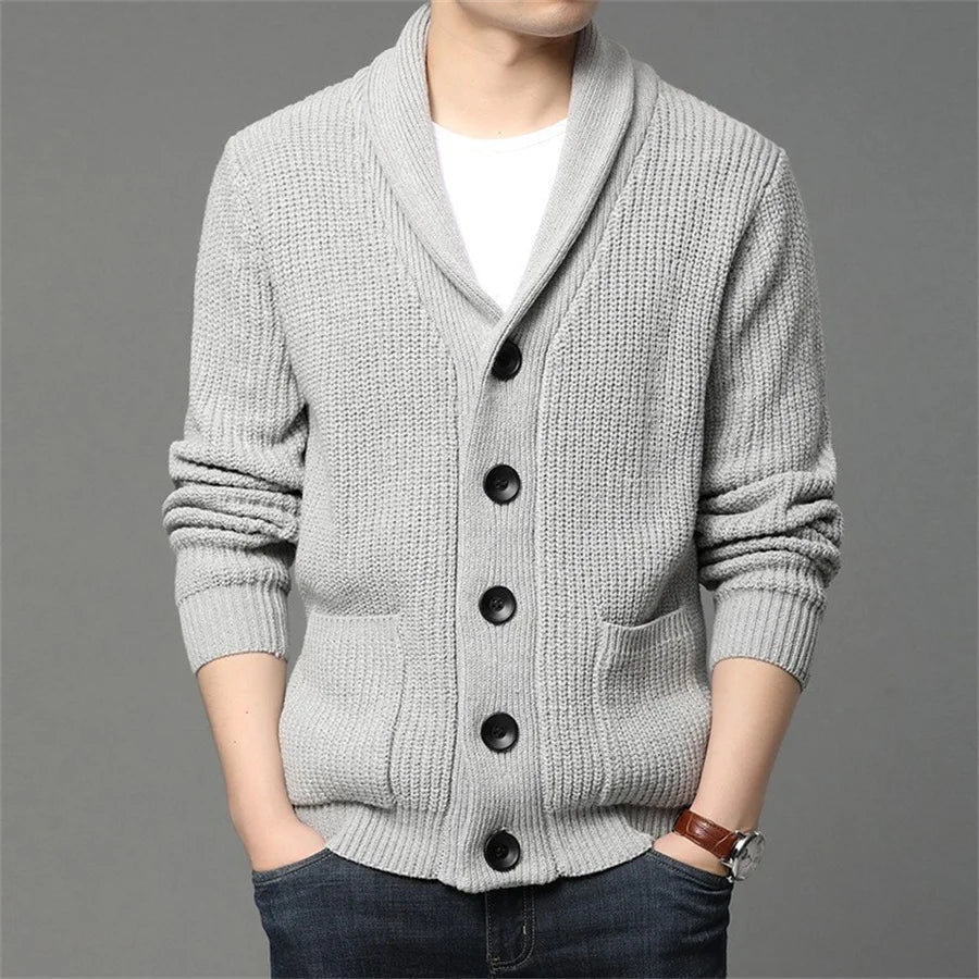 MAILLON - Men's Cardigan Sweater with Buttons