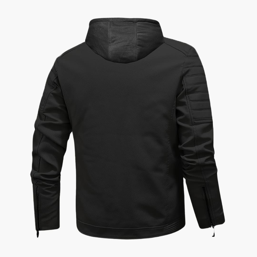 Men's softshell jacket with hood, windproof jacket
