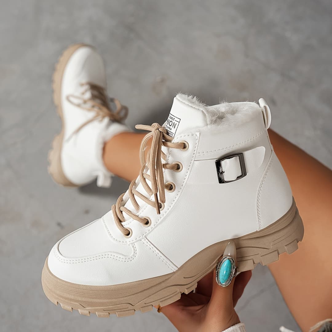 Arctic Elegance Women's Winter Snow Boots Waterproof Non-Slip with Fur Lining