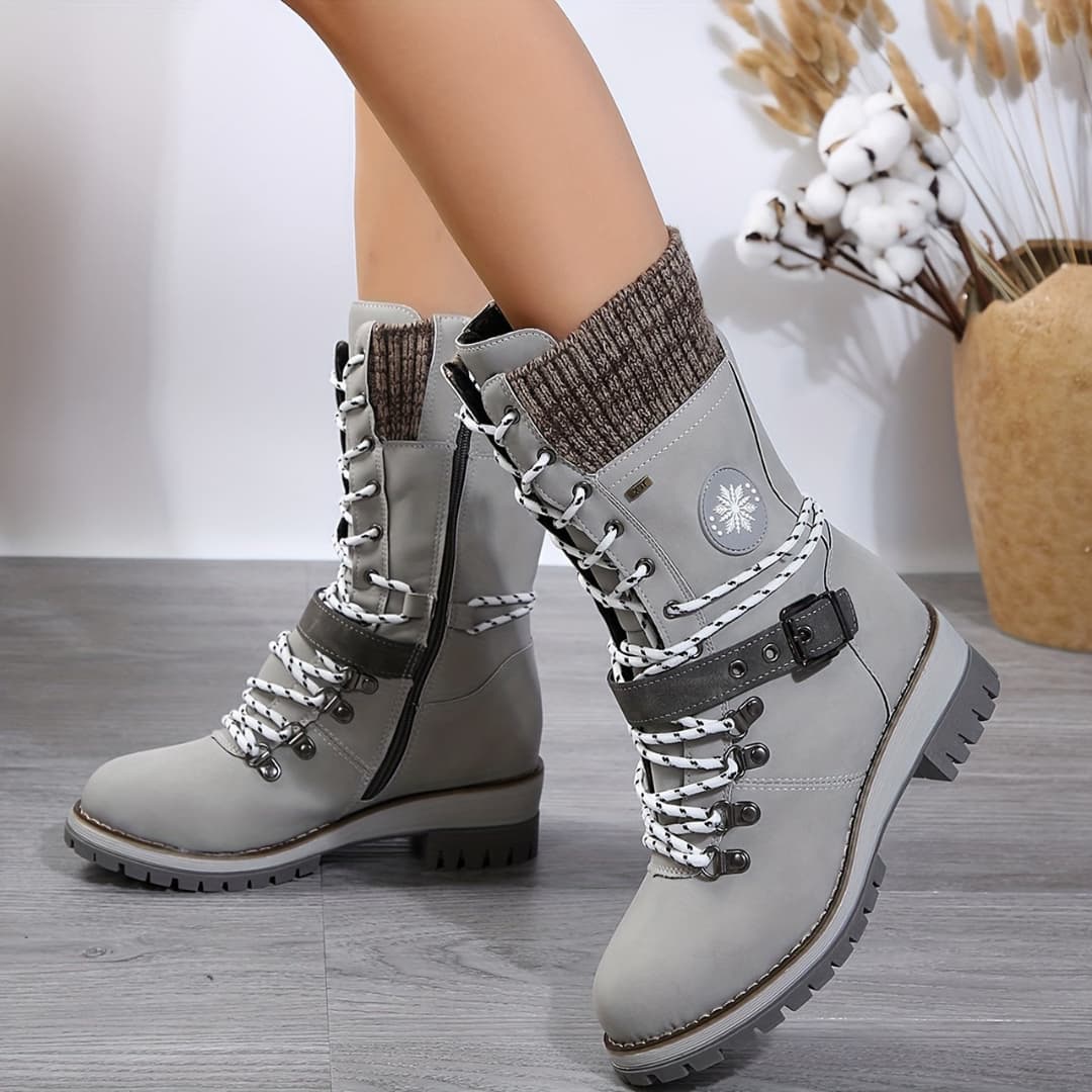 Women's Winter Boots with Mid-Calf Stylish Functional Design