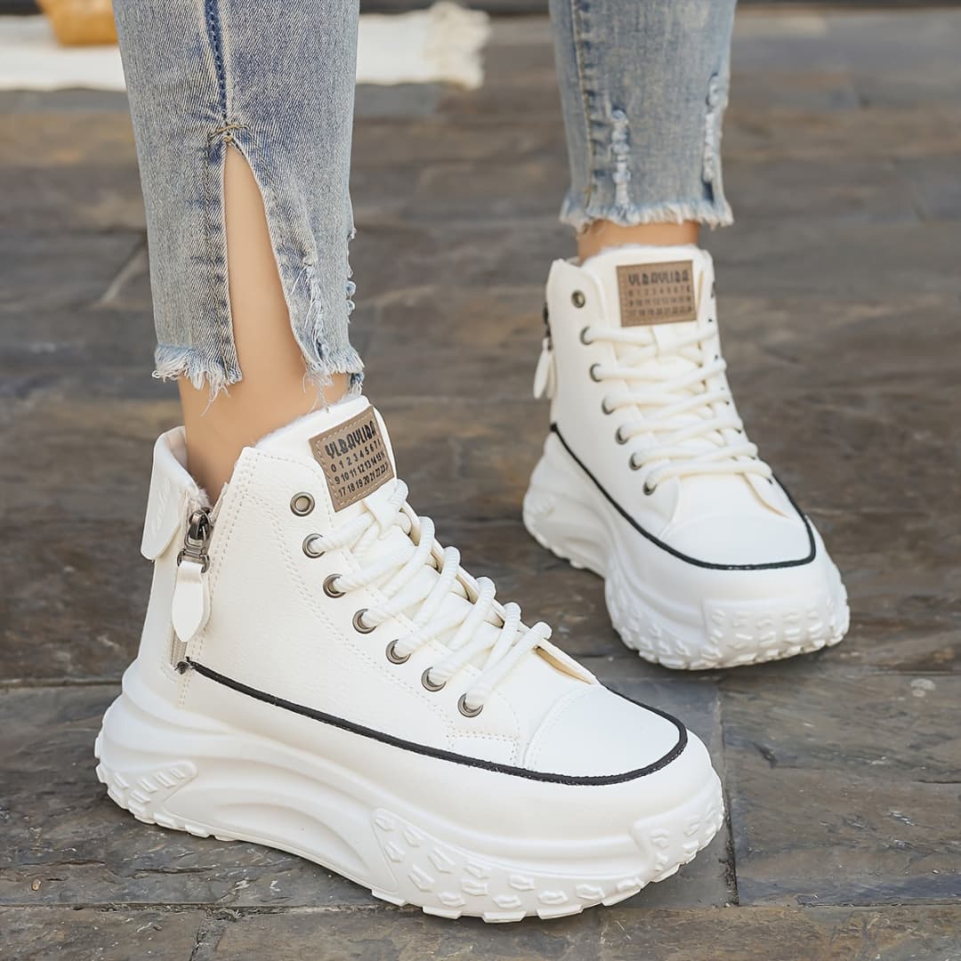 Women's High Winter Sneakers Warm Comfort Style