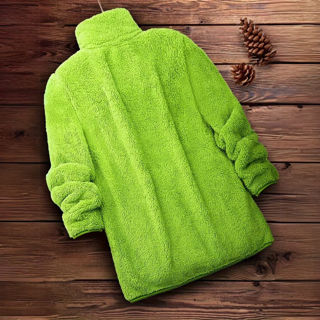 Women's Teddy Zip-Up Sweater Casual Long Sleeve Winter Jacket
