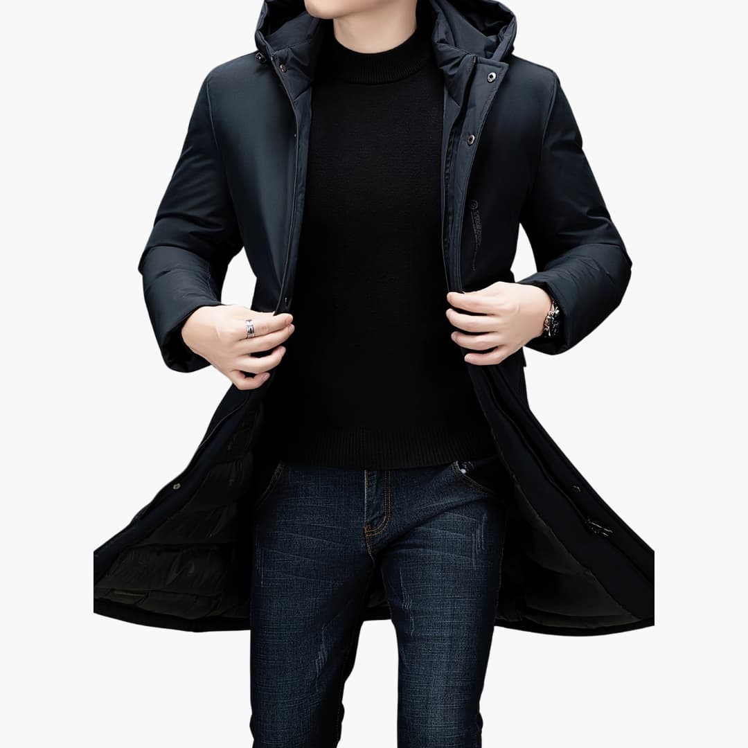 Evan - Stylish winter jacket with hood for men