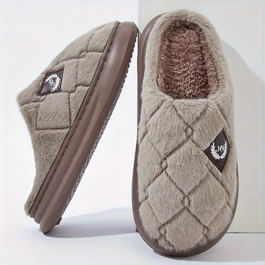 Herres slippers for winter use Soft warm and non-slip
