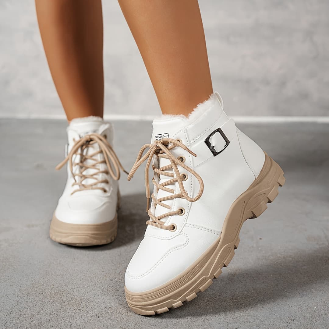 Arctic Elegance Women's Winter Snow Boots Waterproof Non-Slip with Fur Lining