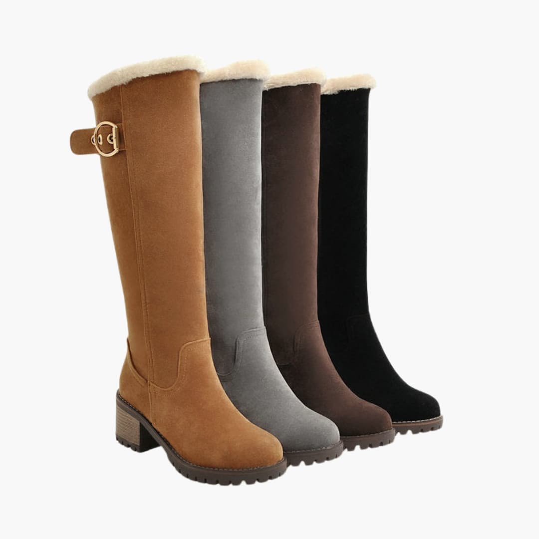 Enya - Comfortable high-heeled boots for women