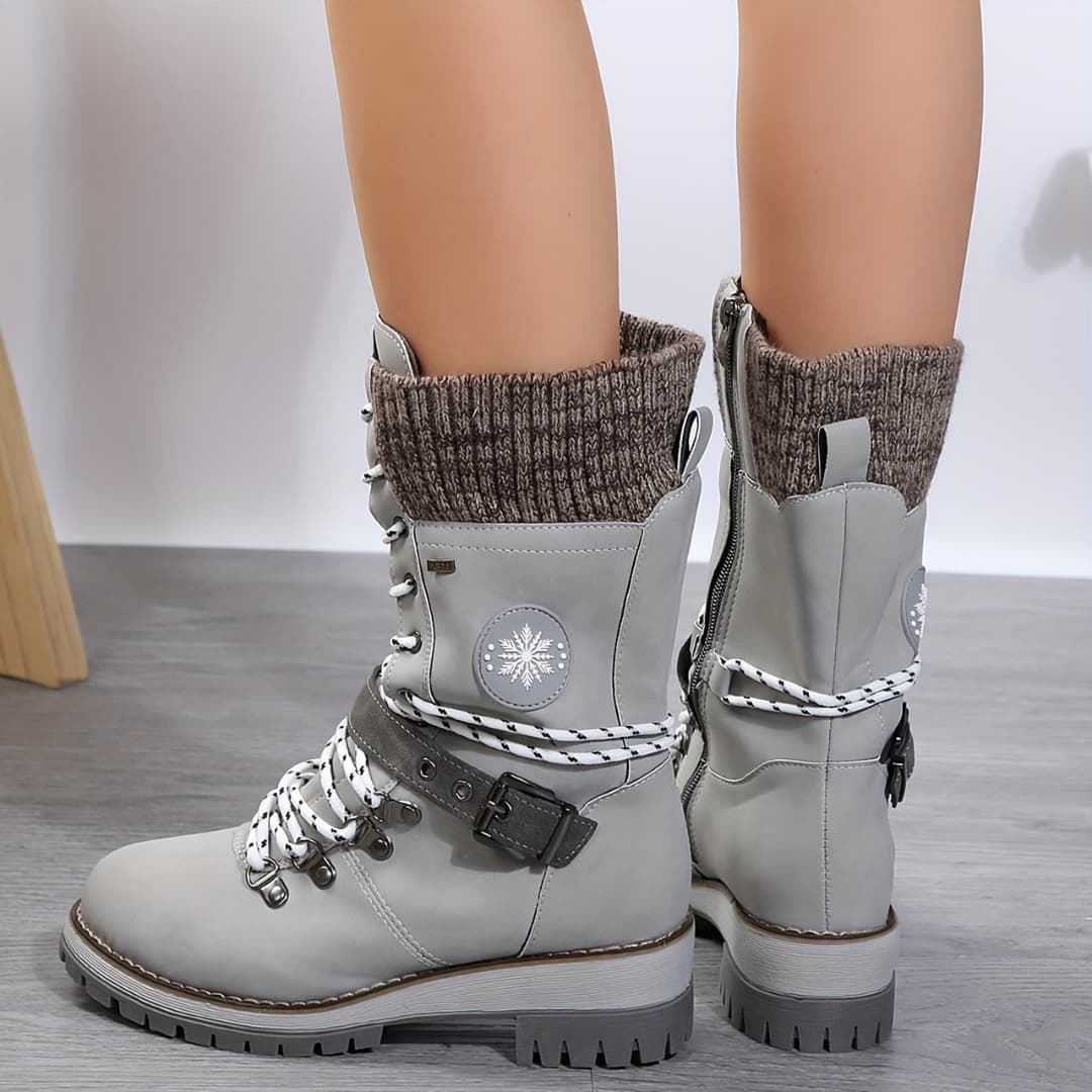 Women's Winter Boots with Mid-Calf Stylish Functional Design
