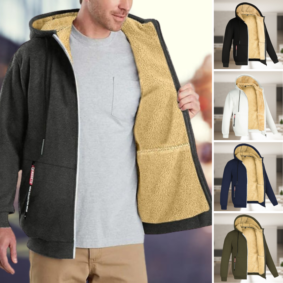 SADI - Informal winter hoodie for men