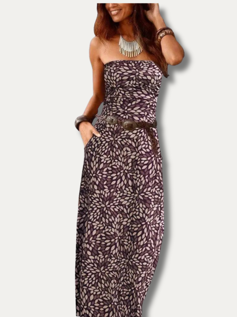 SOLVEIG - Elegant strapless dress