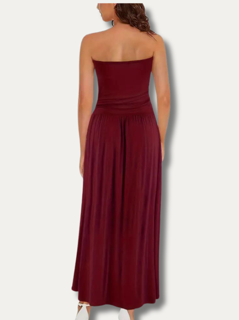 SOLVEIG - Elegant strapless dress