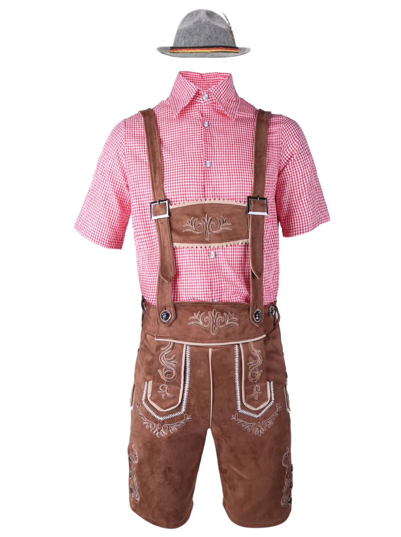 Male German Oktoberfest lederhosen costume