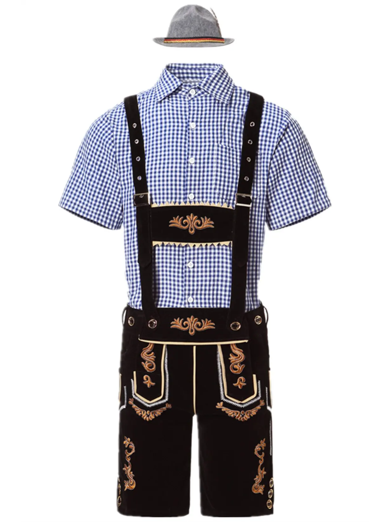Male German Oktoberfest lederhosen costume