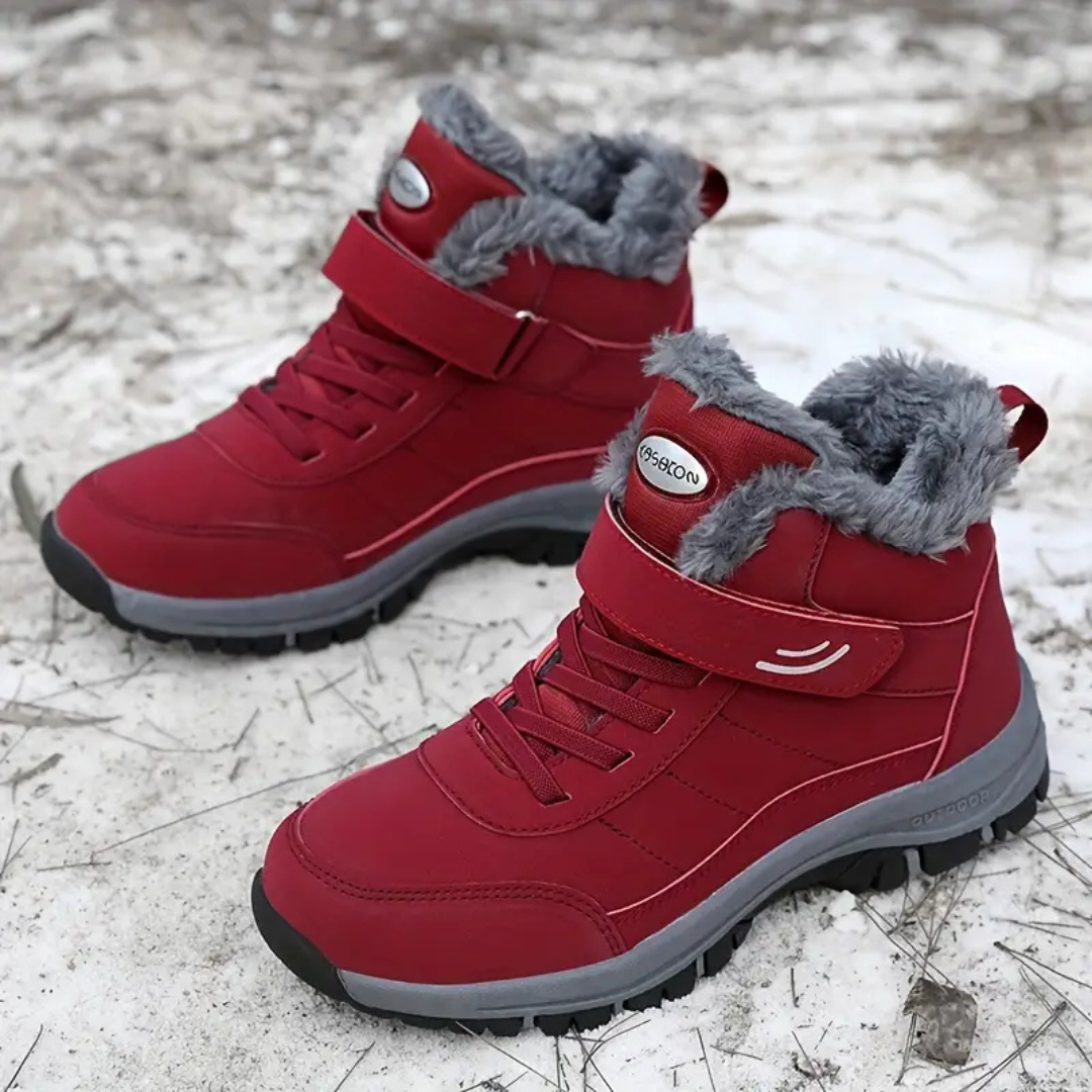 Women's sneakers with plush lining and non-slip sole