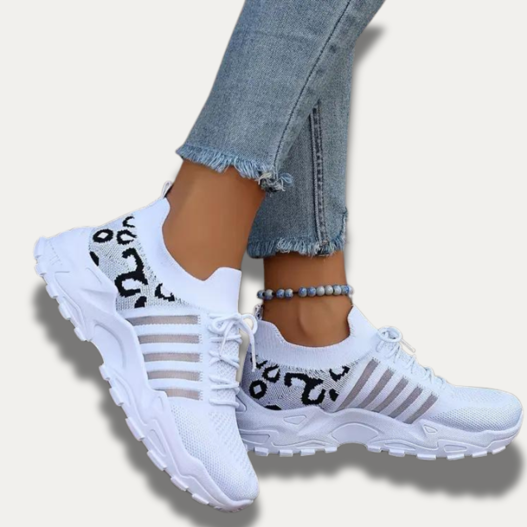 LUNA - Casual sneakers with leopard pattern