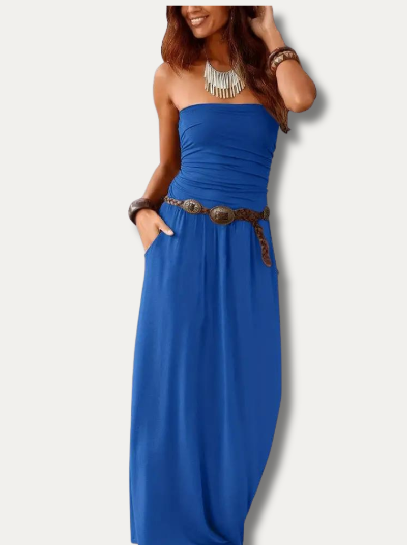 SOLVEIG - Elegant strapless dress
