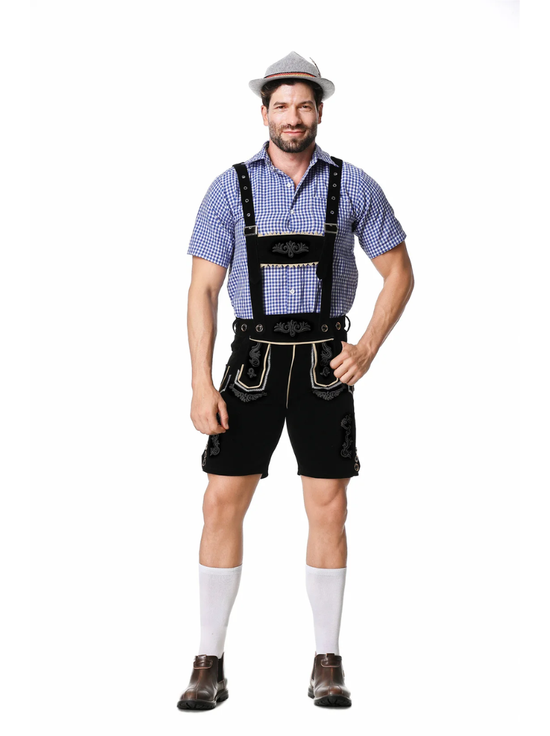 Male German Oktoberfest lederhosen costume