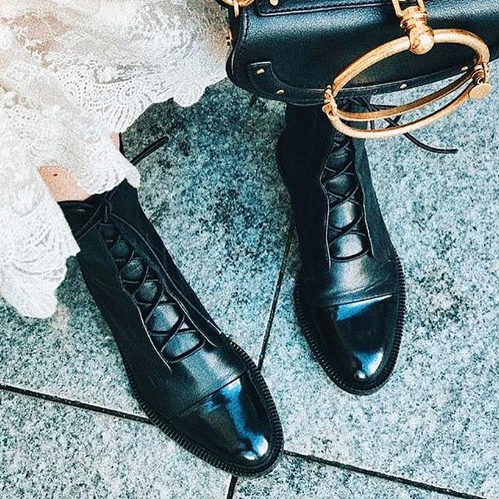CHRISTINA™ - Vintage boots with heel for women