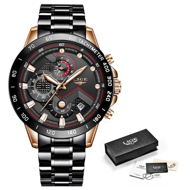 Timeless quartz watch in steel