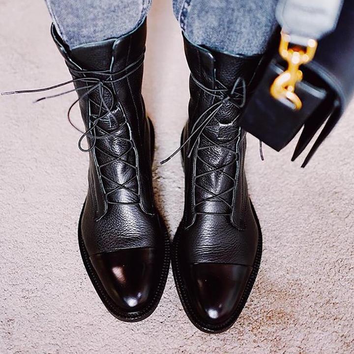 CHRISTINA™ - Vintage boots with heel for women