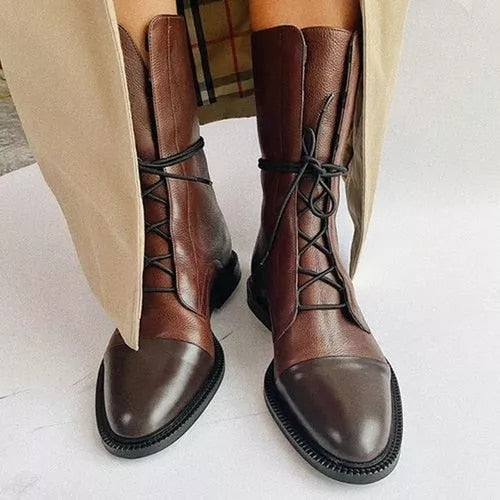 CHRISTINA™ - Vintage boots with heel for women