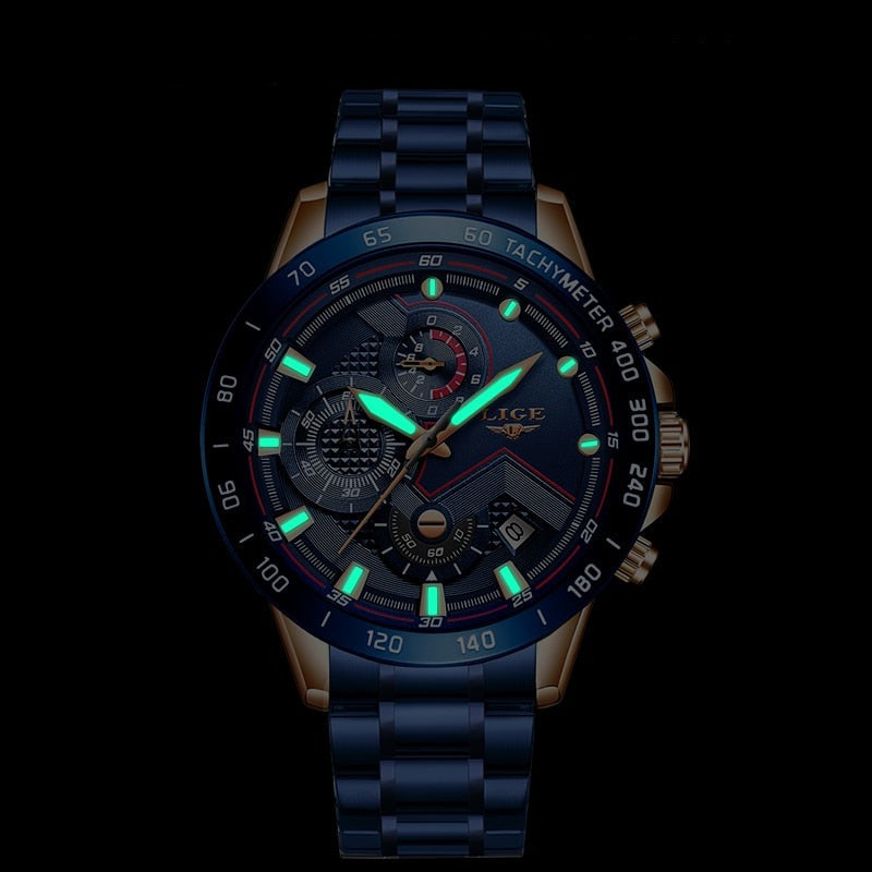 Timeless quartz watch in steel