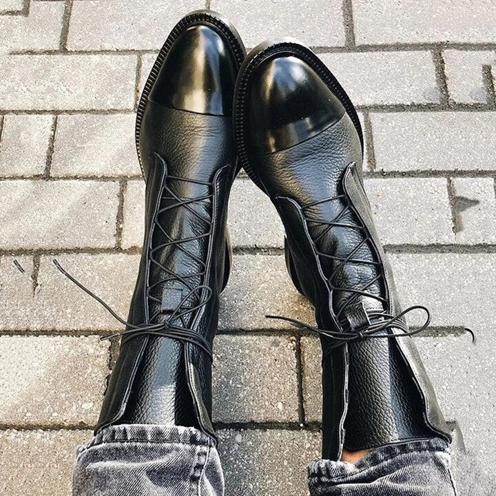 CHRISTINA™ - Vintage boots with heel for women