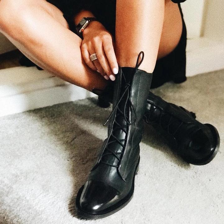 CHRISTINA™ - Vintage boots with heel for women