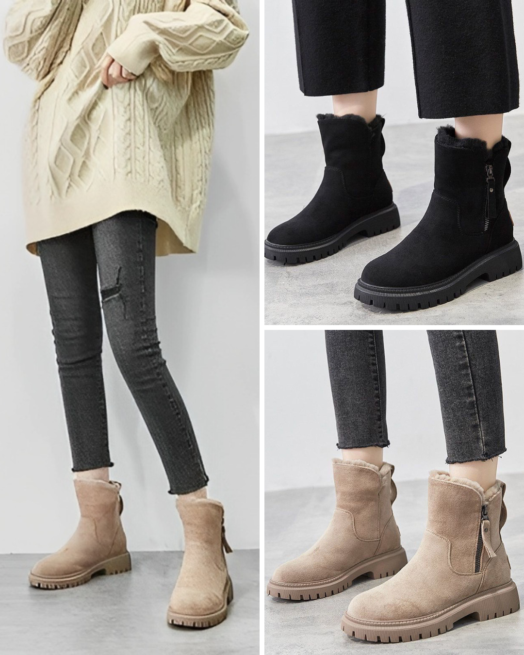 ZARA- De stilige støvlene i fuskepels