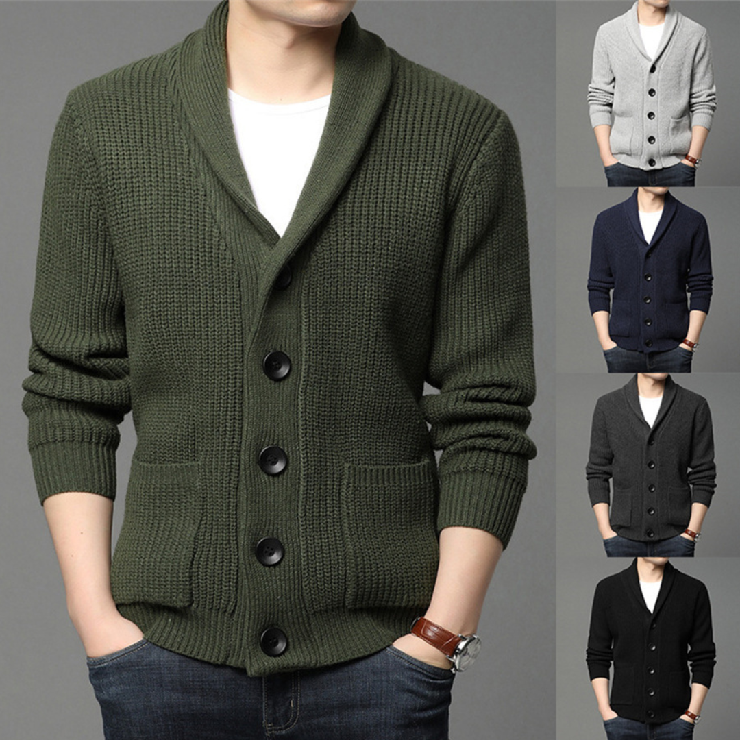 MAILLON - Men's Cardigan Sweater with Buttons