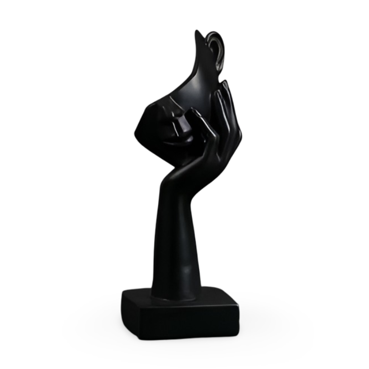 Abstrakt skulptur for hjemmet, en elegant tenkerfigur som beriker ethvert moderne interiør.