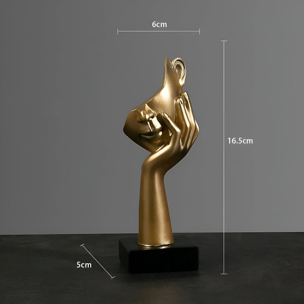Skulptur av abstrakt tenker for moderne kontordekorasjon eller stuedesign.