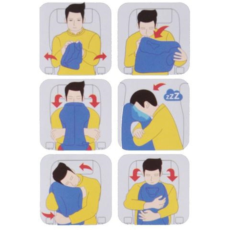 AirDream sovepute i myk mikrofiber for komfortabel hvile og avslapning på reise.