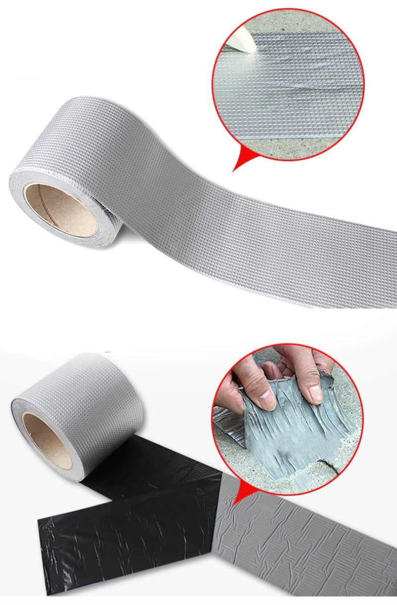 Aluminiumstape plassert ved siden av verktøy, understreker dens allsidighet som byggeverktøy og reparasjonstape