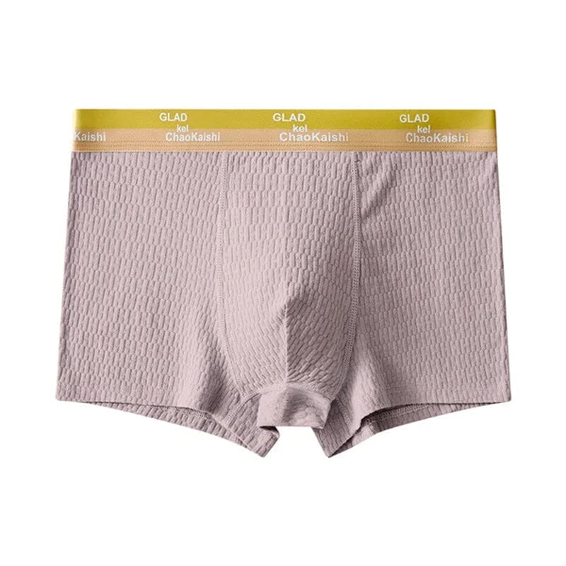 "Antibakteriell herreboksershorts i bomull, svart, pustende og komfortabel, med elastisk passform og klassisk design."