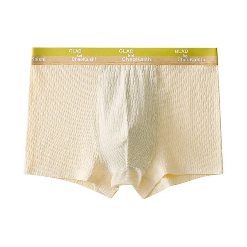 "Antibakteriell herreboksershorts i bomull, svart, pustende og komfortabel, med elastisk passform og klassisk design."