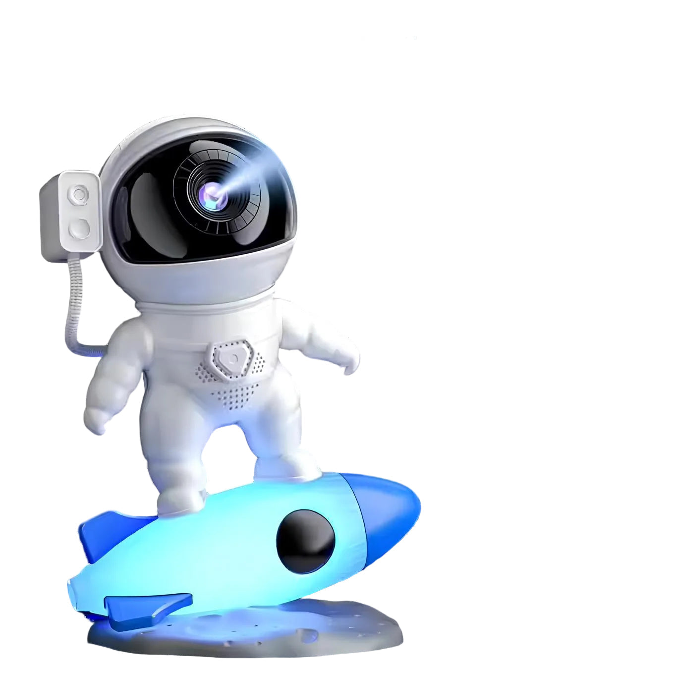 Astronaut Projektlampe AstroGlow med stjernehimmelprojeksjon for en kosmosopplevelse i hjemmet.