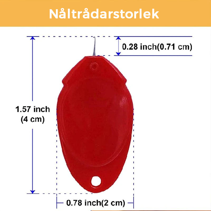 "Automatisk nåletråd for håndsøm, plast, fargerik, kompakt design, enkel trådinnføring for broderi og søm."