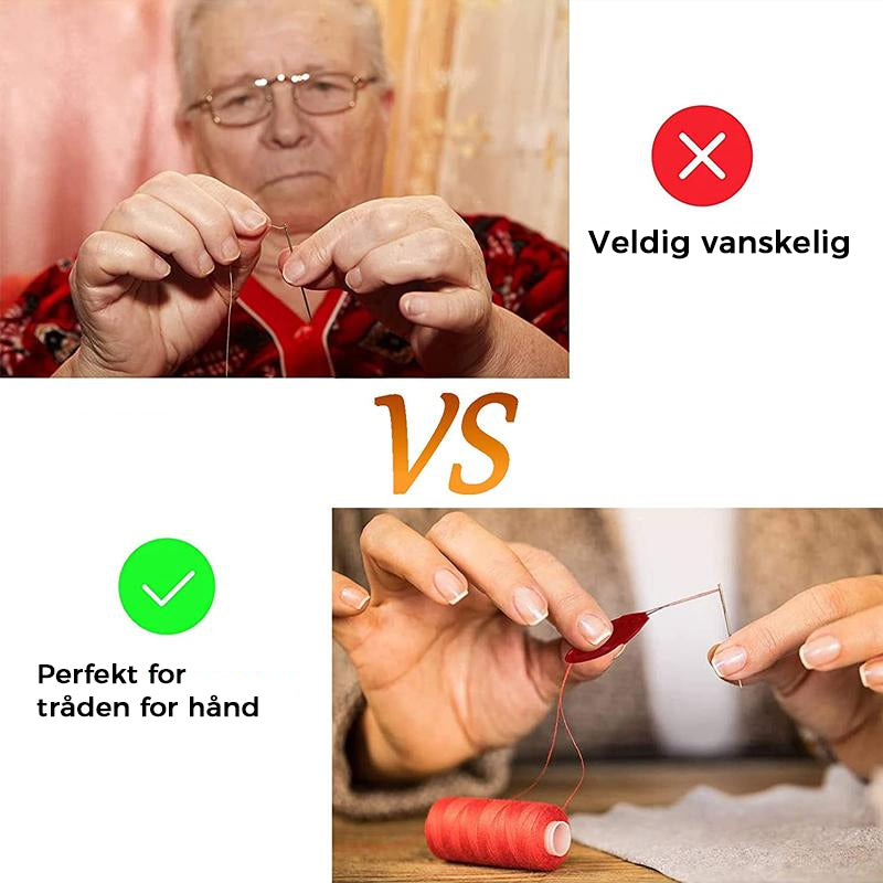 "Automatisk nåletråd for håndsøm, plast, fargerik, kompakt design, enkel trådinnføring for broderi og søm."