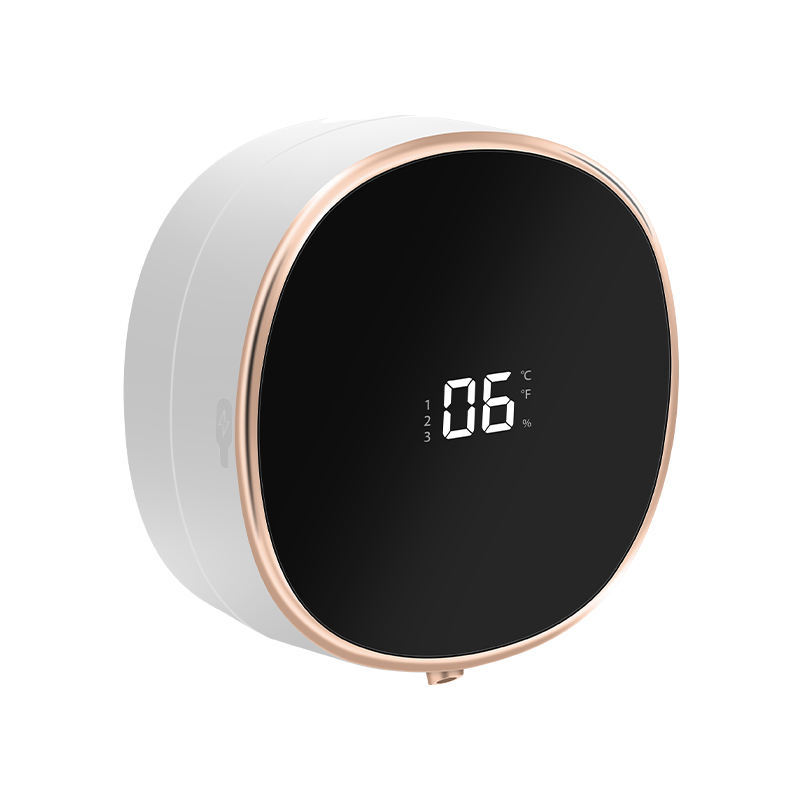 Smart, minimalistisk såpedispenser med sensor. Gir hygienisk, berøringsfri håndvask til bad og kjøkken.