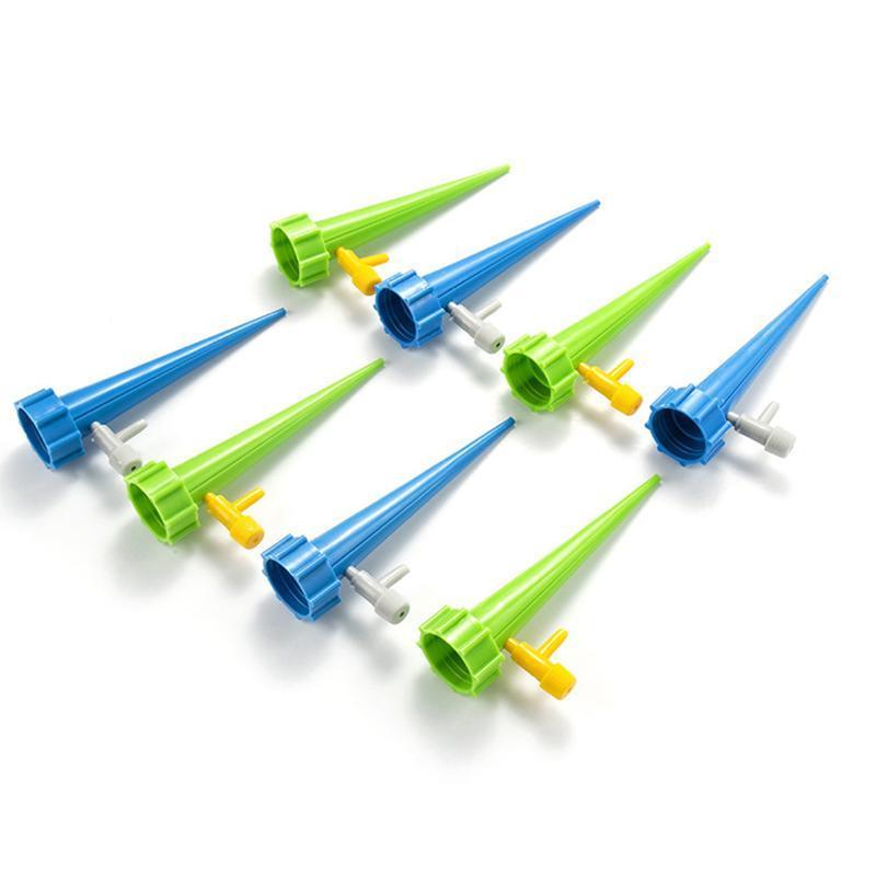 "Automatisk vanningssystem for planter, grønn plastkonstruksjon, enkel montering, justerbar vannmengde, miljøvennlig design."