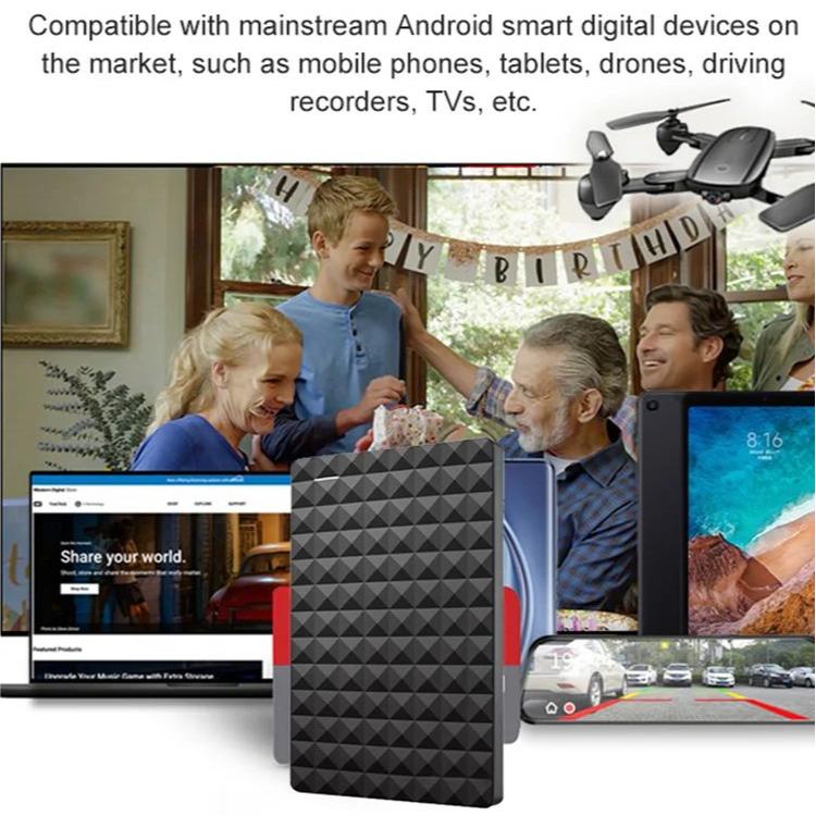 Kraftig 10TB ekstern harddisk med USB 3.0-grensesnitt, for effektiv datahåndtering