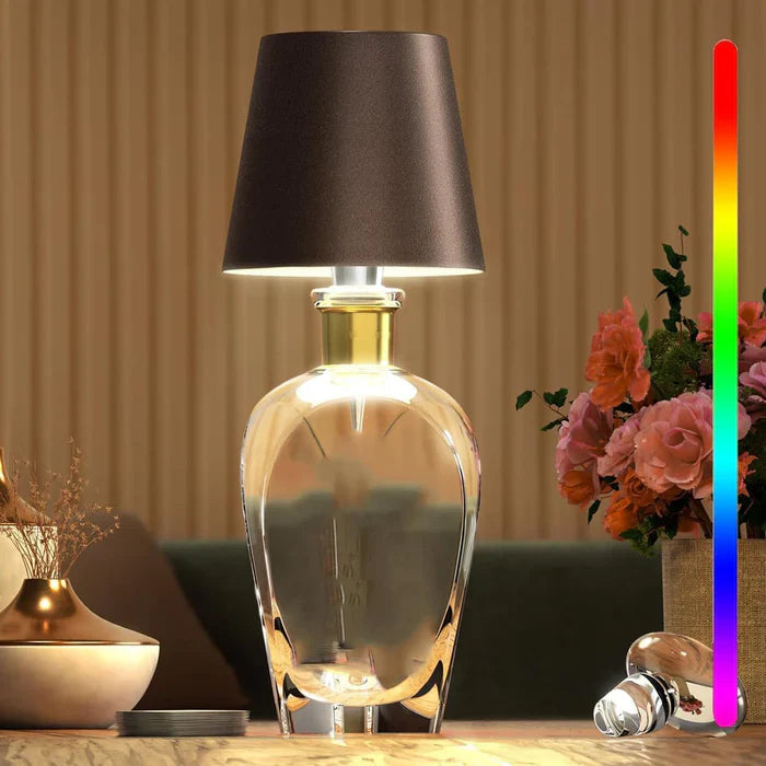 Smart trådløs LED-lampe for et moderne hjem, tilbyr fleksibel belysning via berøringskontroll.