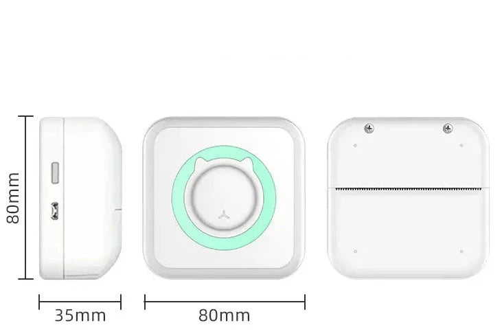 Effektiv miniskriver for daglig bruk, termisk utskrift uten anstrengelse, Bluetooth-funksjon for sømløs tilkobling.