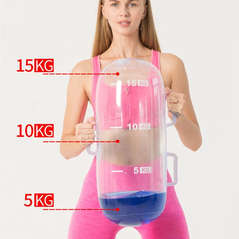 Vannfylt treningsbag for å forbedre balanse og coretrening. Bærbar løsning for allsidig styrketrening.